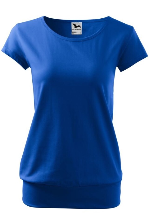 Tricou pentru dama, Malfini, Positive Feel, material 100% Bumbac, Albastru royal
