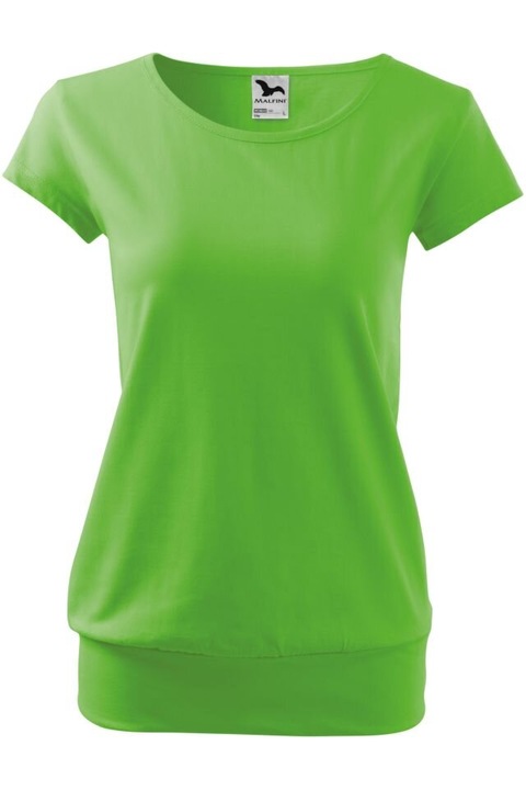 Tricou pentru dama, Malfini, Positive Feel, material 100% Bumbac, Verde mar