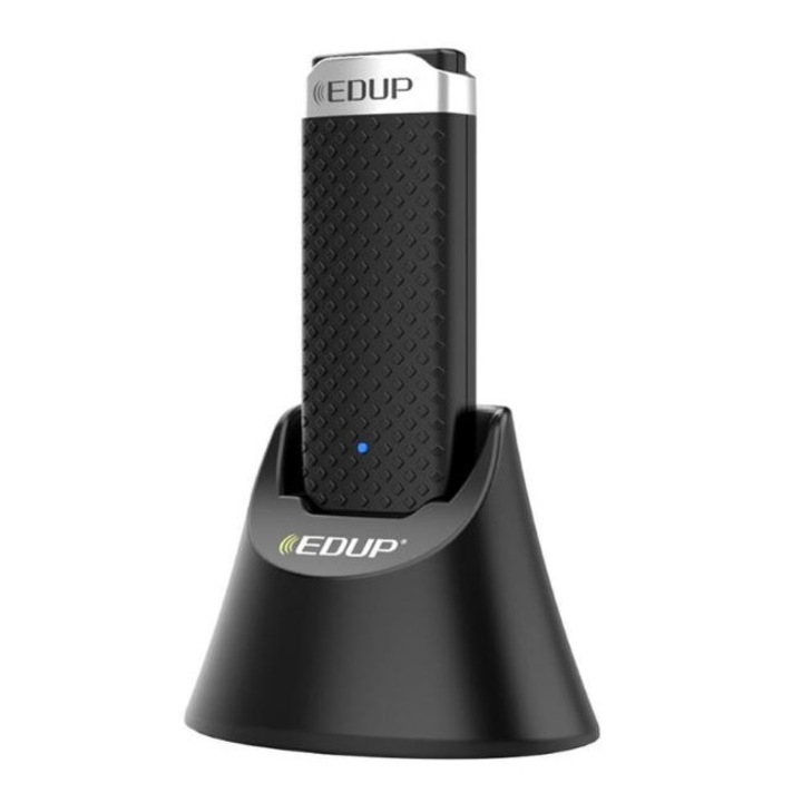 Adaptor Placa Retea Wireless EDUP, AC 1200Mbps, USB 3.0, Dual Band 5Ghz /2,4Ghz,802.11ac, cu baza externa
