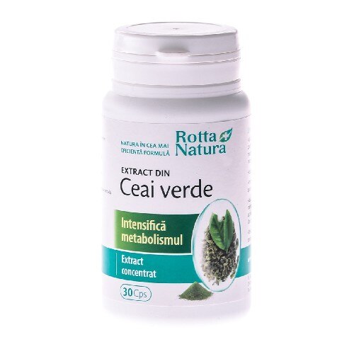 Extract din Ceai Verde, 30 capsule, Rotta Natura
