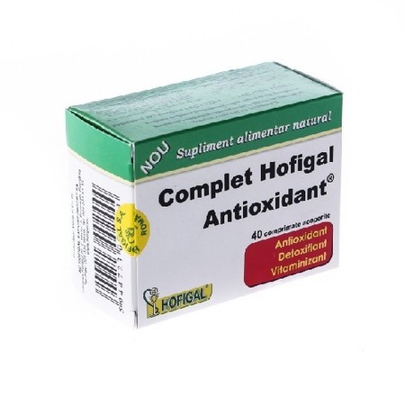 Complet Antioxidant 40 Comprimate Hofigal Emag Ro