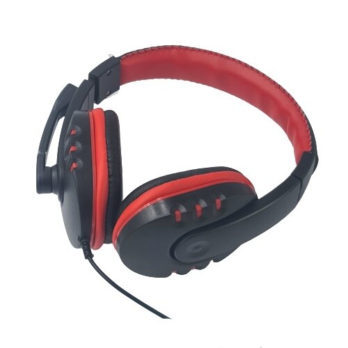 Casti audio, model cyber, Negru Rosu, 18 x 17, Dalimag