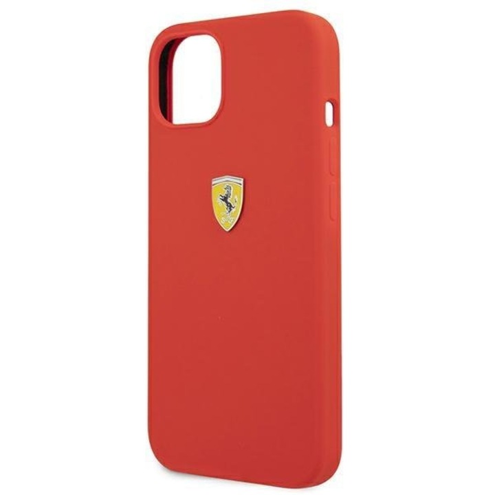 Husa pentru iPhone 13 Mini, Ferrari, FESSIHCP13SRE, Silicone Collection, Rosu