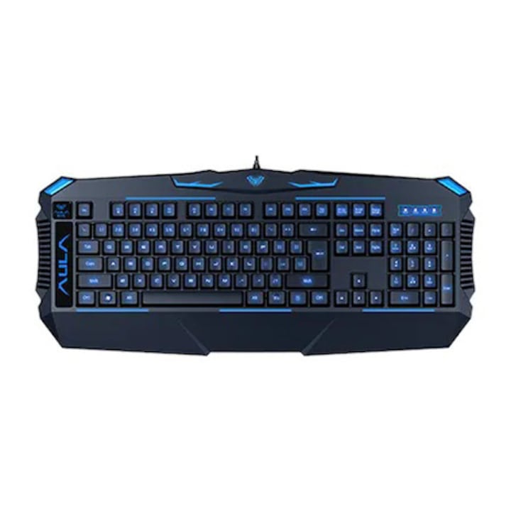 Tastatura Gaming Aula Dragon Deep, Negru / Albastru
