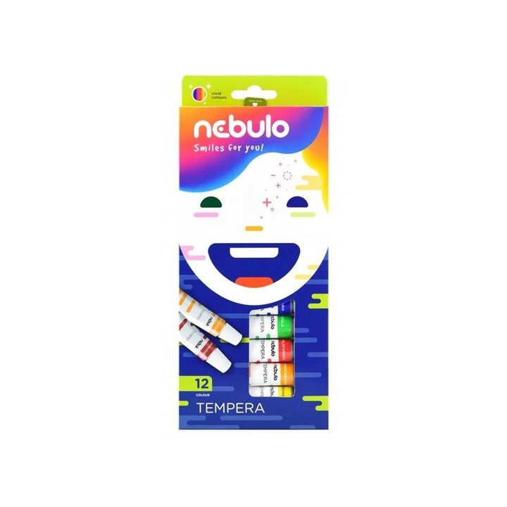 Nebuló 12 féle színű tempera készlet