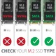Външна кутия за диск Axagon EEM2-SBC, За SSD M.2 към USB Type-A 3.2 gen1
