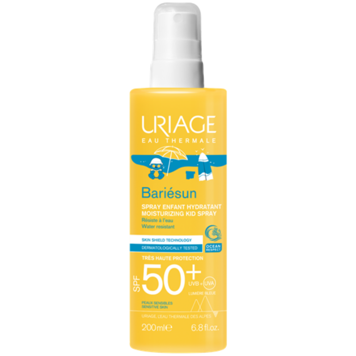 Слънцезащитен спрей Uriage Bariesun SPF50+, За деца, 200 мл