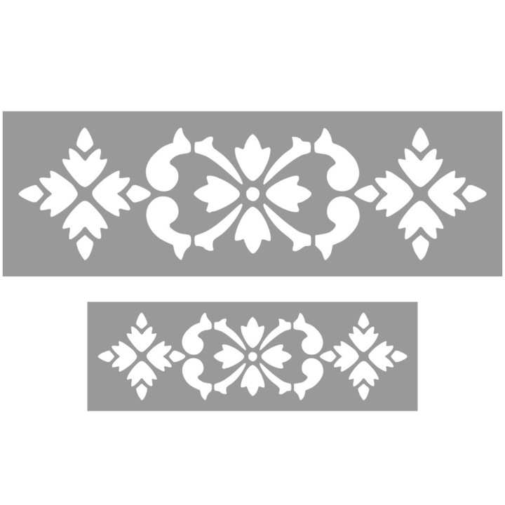 Set 2 x Sabloane, 59 x 19cm / 39 x 13cm, grosime 0.5mm Borduri, SP154