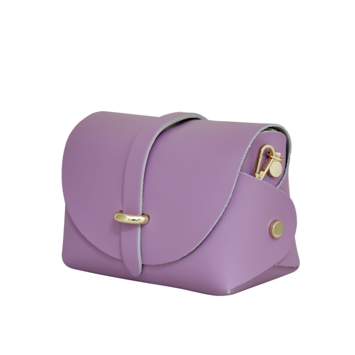 Eva Bags valódi bőr crossbody táska, Ioana lila