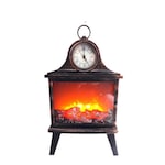 Veioza in forma de semineu cu ceas, Plastic, dimensiuni 50x30cm