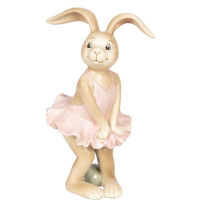 Easter Girl nyúl figura polirezinből 7x7x13 cm