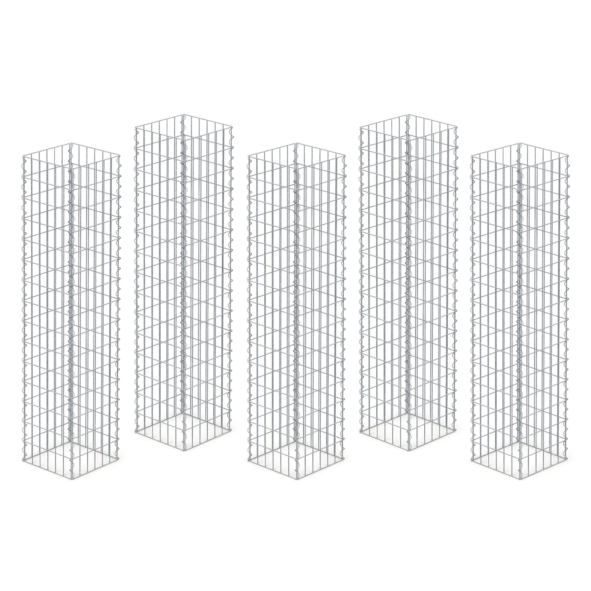 Комплект огради ECD Germany, за камъни, 150 x 30 x 30 см, поцинкована ...