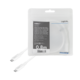 LogiLink USB4 Gen3×2 -> M/M adatkábel 0.8m fehér E-mark, PD 100W (CU0180)