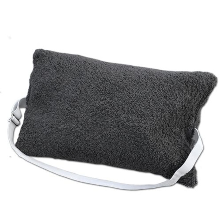 Възглавница за шезлонг Jemidi, 30 x 20 см, Сива, Полиестер / Памук, 55157.73