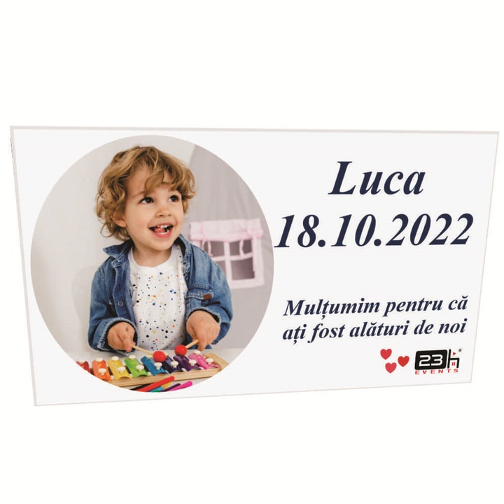 Személyre szabott keresztlevél fényképpel, fiú - ILIF204029, 23h Rendezvények