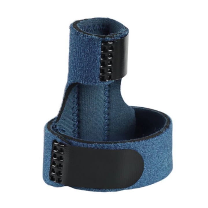 Bandaj imobilizare deget cu atela, CRM, protectie si suport, reglabil, universal, unisex, albastru