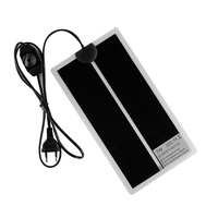 Incalzitor terariu, 7W, Covoras termic, Control temperatura, 15x28cm, Negru