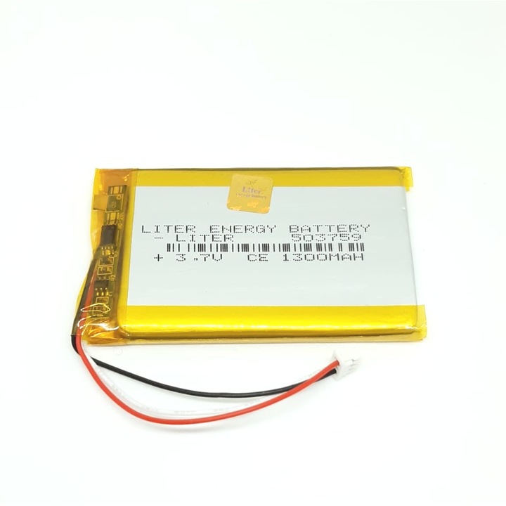 Acumulator Li-Polymer 1300mAh 3.7V NTC JST 503759