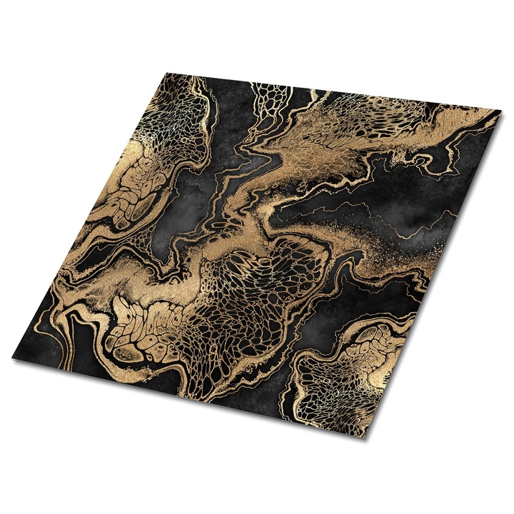 Set 9 bucati. Tulup. Placi de vinil autoadezive. Abstractie nisipoasa. Multicolor. 30 cm x 30 cm. 010310410010000020884