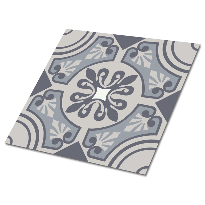 Set 9 bucati. Tulup. Placi PCV de vinil. Clime din est. Gri. 30 cm x 30 cm. 010310410010000020853