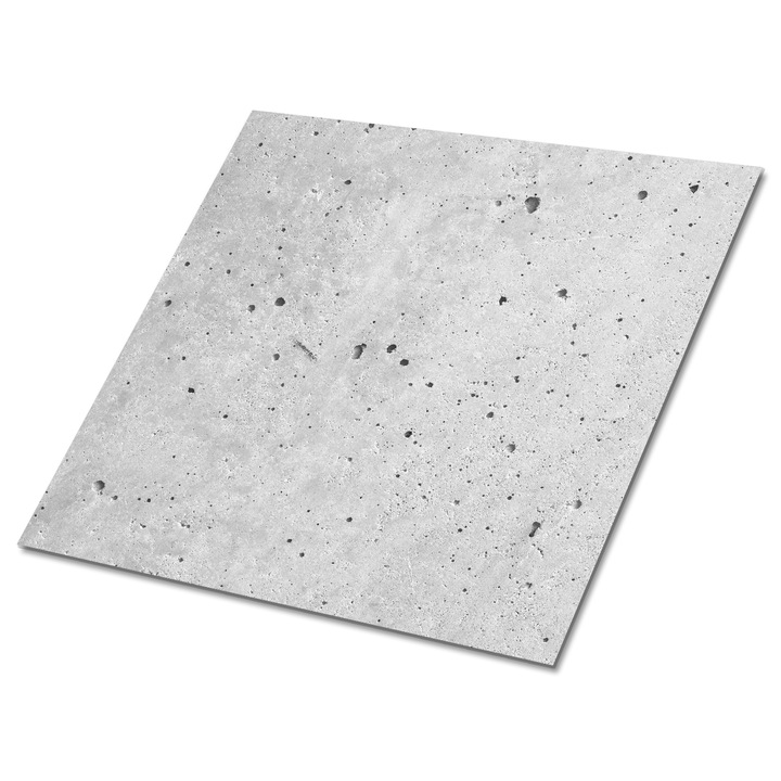 Set 9 bucati. Tulup. Placi de pardoseala autoadezive. Beton arhitectural. Gri. 30 cm x 30 cm. 010310410010000020857