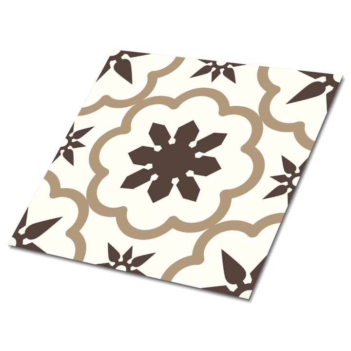 Set 9 bucati. Tulup. Placi de perete PCV. Stele de geometrie. Maron inchis. 30 cm x 30 cm. 010310410010000020793