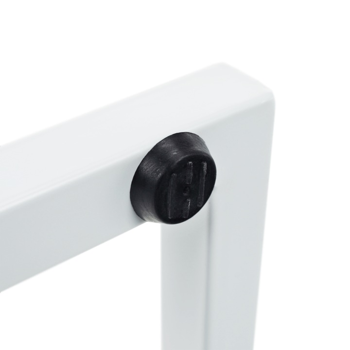 Нощно шкафче апия от мдф и бял метал 50х30х50см