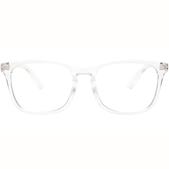 Ochelari protectie calculator ZAFIT™, ecran telefon, tableta, laptop, televizor, gaming, Anti-lumina albastra, Anti-reflexie Unisex, culoare Transparent