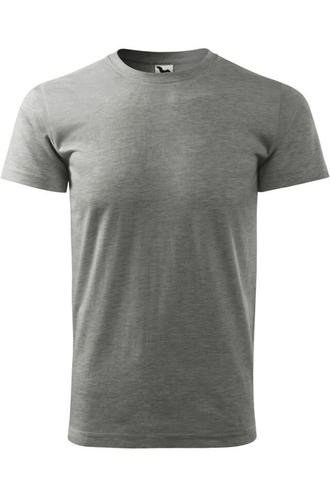 Tricou pentru barbati Basic, Adler, material 100 % Bumbac, Nisip, Gri inchis