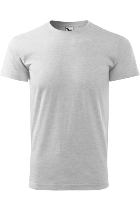 Tricou pentru barbati Basic, Adler, material 100 % Bumbac, Nisip, Gri deschis