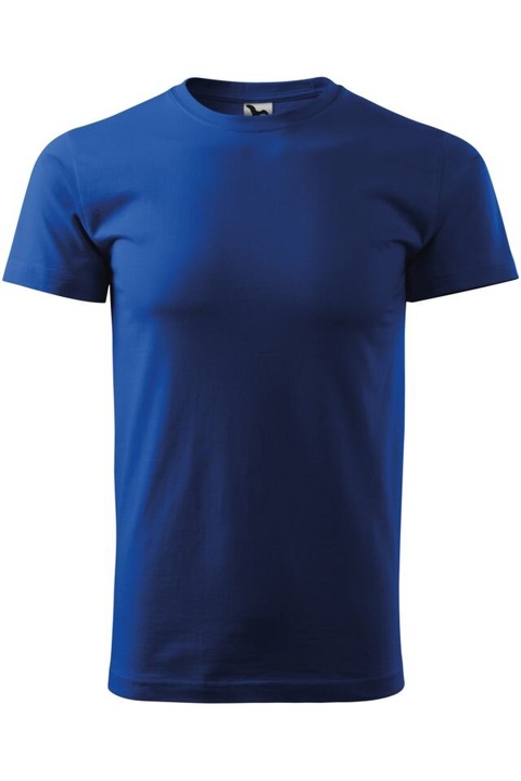 Tricou pentru barbati Basic, Adler, material 100 % Bumbac, Nisip, Albastru royal