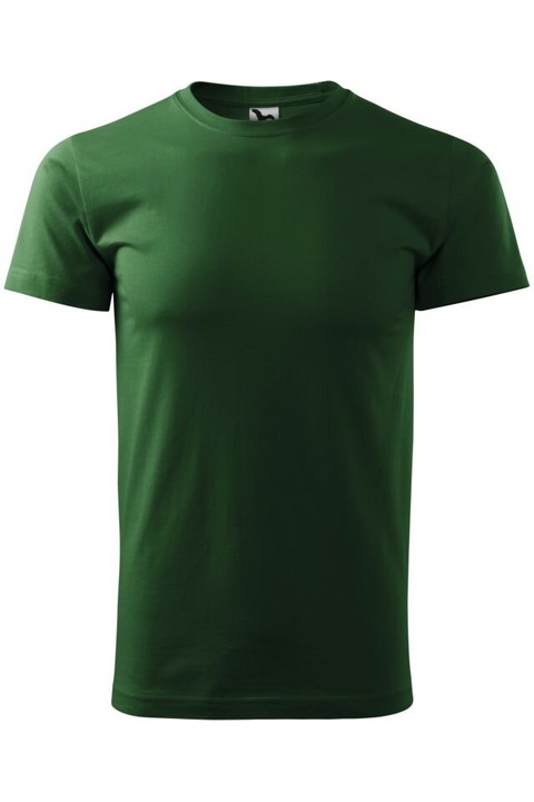 Tricou pentru barbati Basic, Adler, material 100 % Bumbac, Nisip, Verde sticla