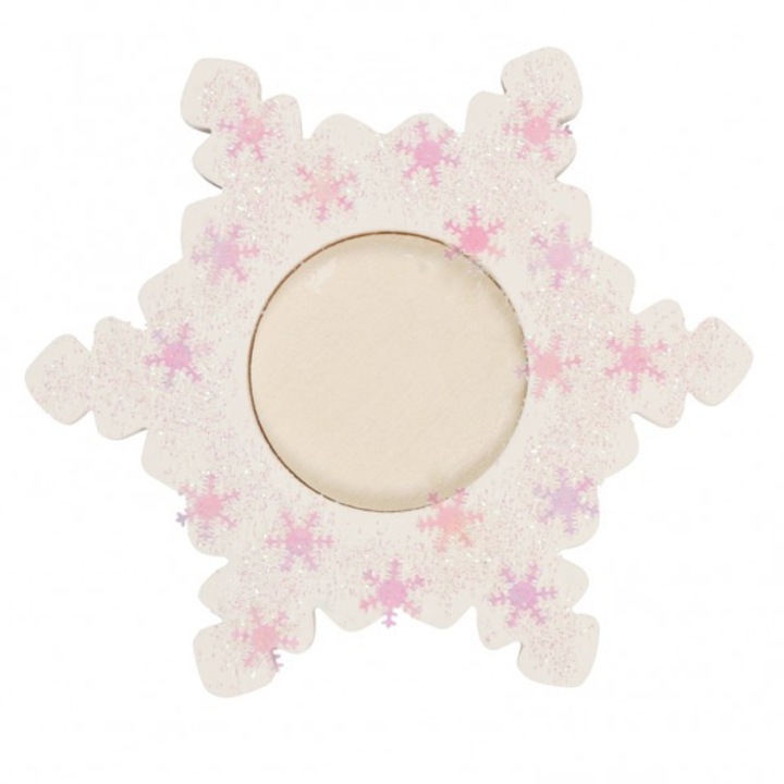 Hópehely formájú díszgyertya