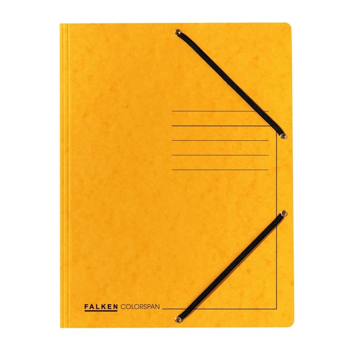 Exacompta borítékmappa, gumival, karton, A4, sárga