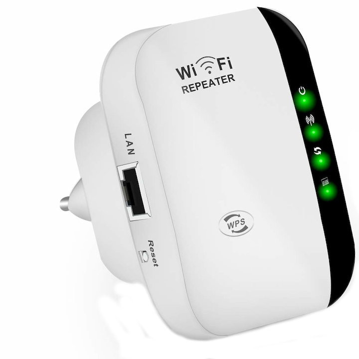 Усилвател за безжичен интернет Zik XDB-WP6880, Wi-Fi Repeater 2.0 , Бял , Безжичен
