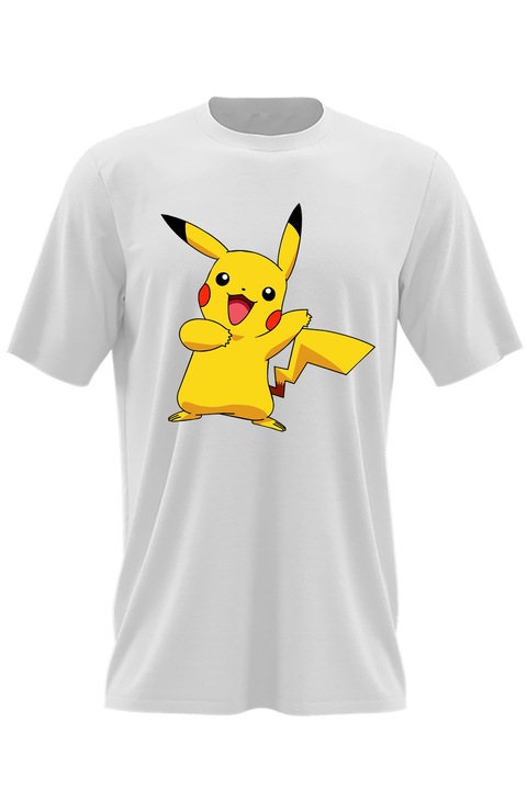 Férfi póló Pokemon Cards World Go Pikachu Anime Lego Gamer Adventures, Fehér