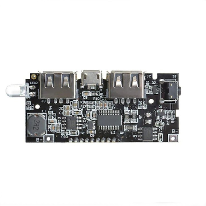 18650 платка за зареждане на батерията, Dual USB, 5V, 1A, 2.1A