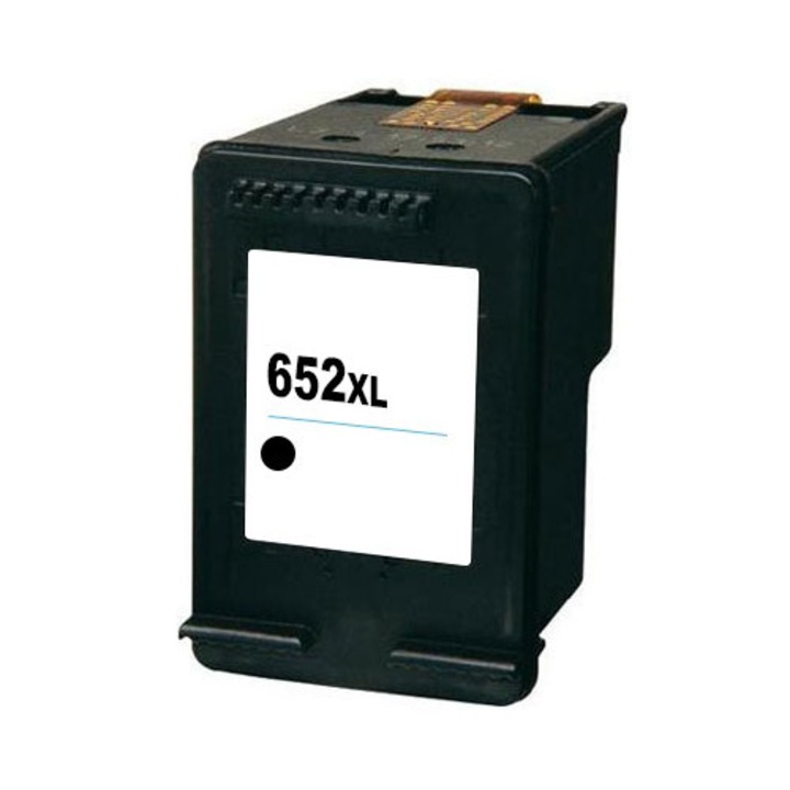 HP 652XL tintasugaras nyomtatófej, fekete, kompatibilis, 20 ml
