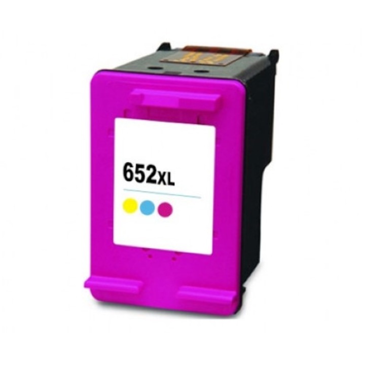 HP 652XL tintasugaras nyomtatófej, színes, kompatibilis, 18 ml