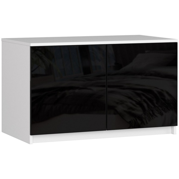 Extensie pentru dulap, Akord Furniture Factory, PAL/MDF, 55x90x51 cm, Alb/Negru