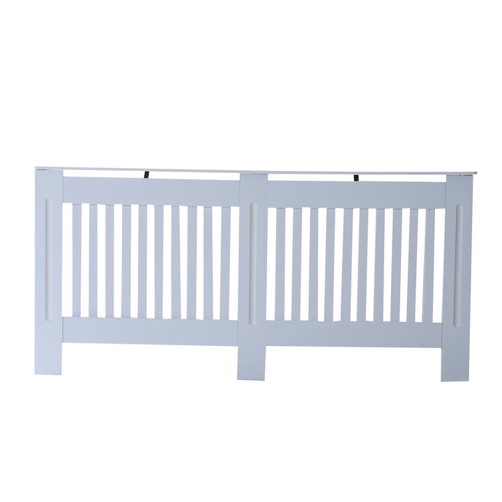 Radiátorburkolat, Homcom, MDF, 172 x 19 x 81 cm, Fehér