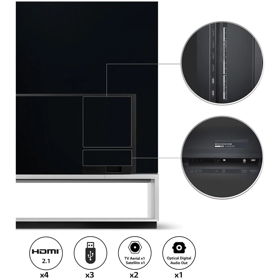 Televizor LG OLED OLED88Z29LA, 223 cm, Smart, 8K, Clasa G