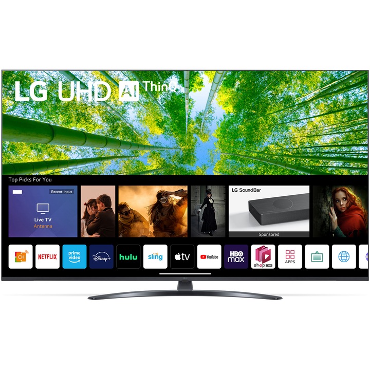 LG LED TV 60UQ81003LB, 152 cm, Smart, 4K Ultra HD, G osztály