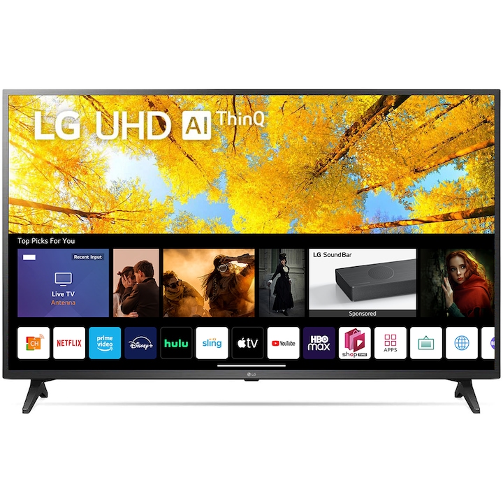 LG 55UQ75003LF Smart LED Televízió, 139 cm, HD Ready, HDR, webOS ThinQ AI