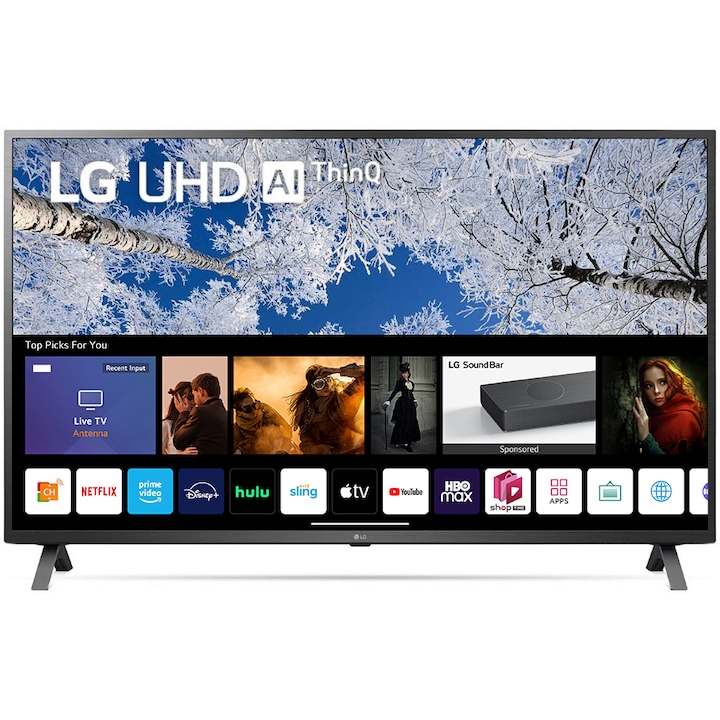 Телевизор LG LED 55UQ70003LB, 55" (139 см), Smart, 4K Ultra HD, Клас G