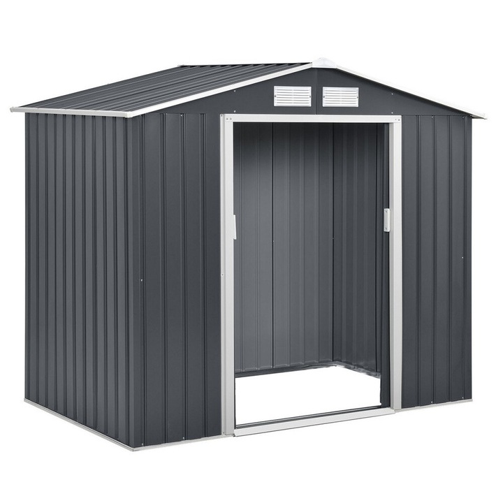 Rojaplast Archer "B" grey fém kerti ház, tároló - 213 x 191 x 195 cm, szürke