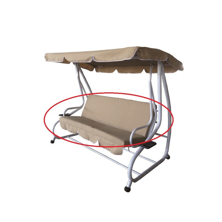 Rojaplast tartalék üléshuzat a De Luxe hintaágyhoz - bézs