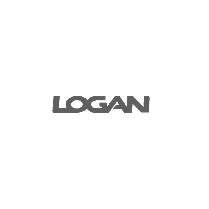 Set 2 stickere auto pentru oglinzi exterior Logan, 12 cm, Gri