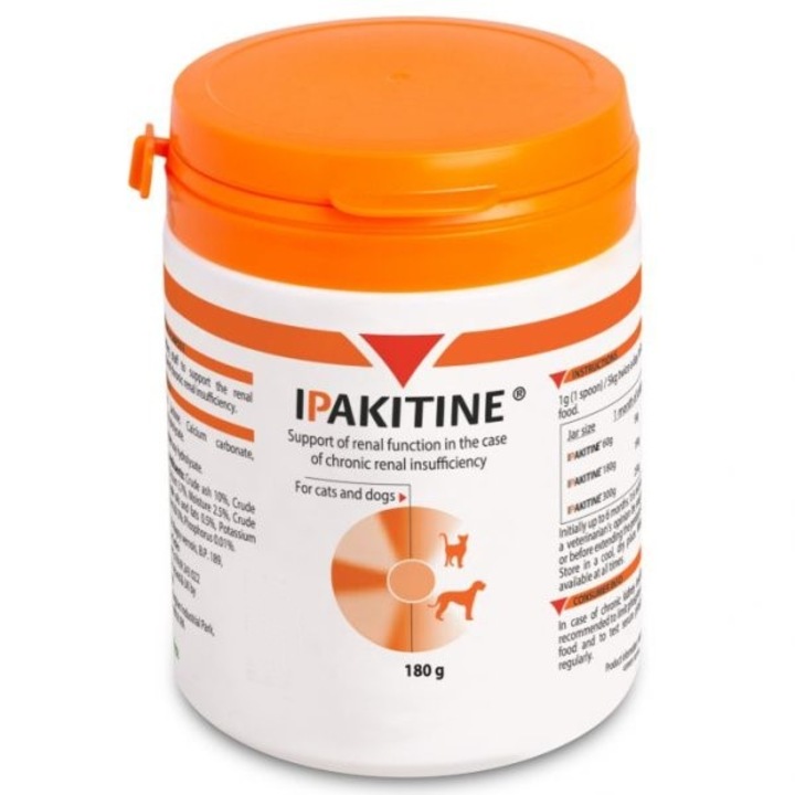 Supliment nutritiv pentru caini si pisici Ipakitine, Vetoquinol, 180 grame