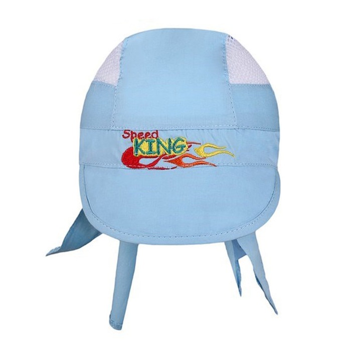 New Baby Лятна шапка-шал за бебета Speed King Син